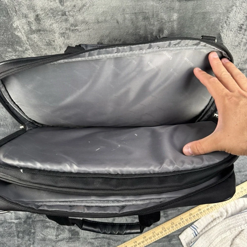 Samsonite Laptop Case Black Soft Shoulder Bag Briefcase 936955 16 in